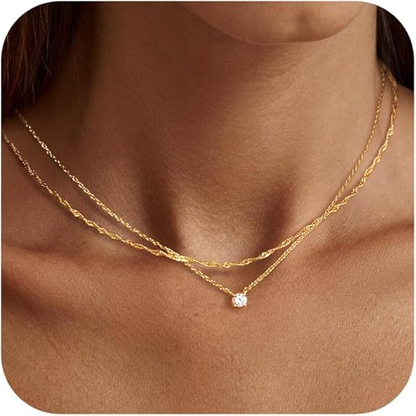 Dainty 14k Gold/Sterling Silver Choker Necklace